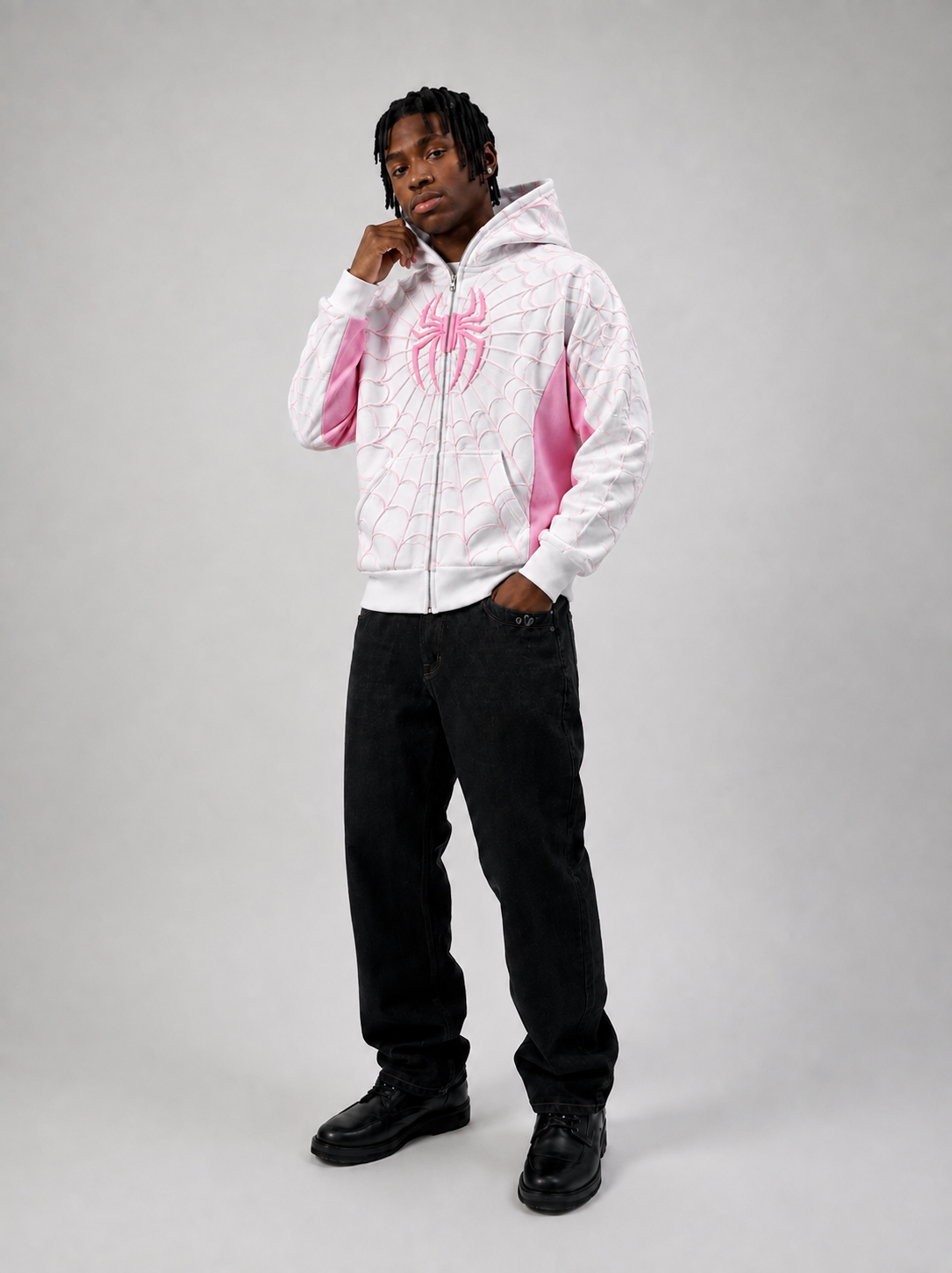 "White" Spidey zip up hoodie