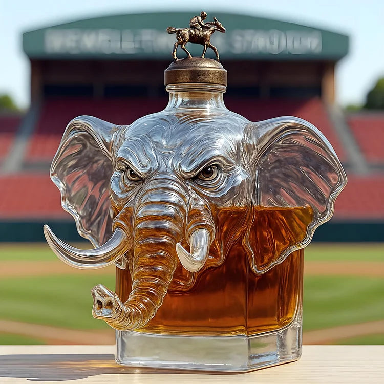 Elephant Crown Royal  Whiskey Bottle