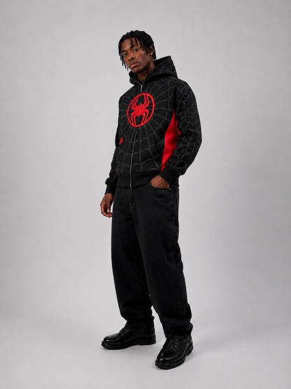 "Black and Red" Spidey zip up hoodie