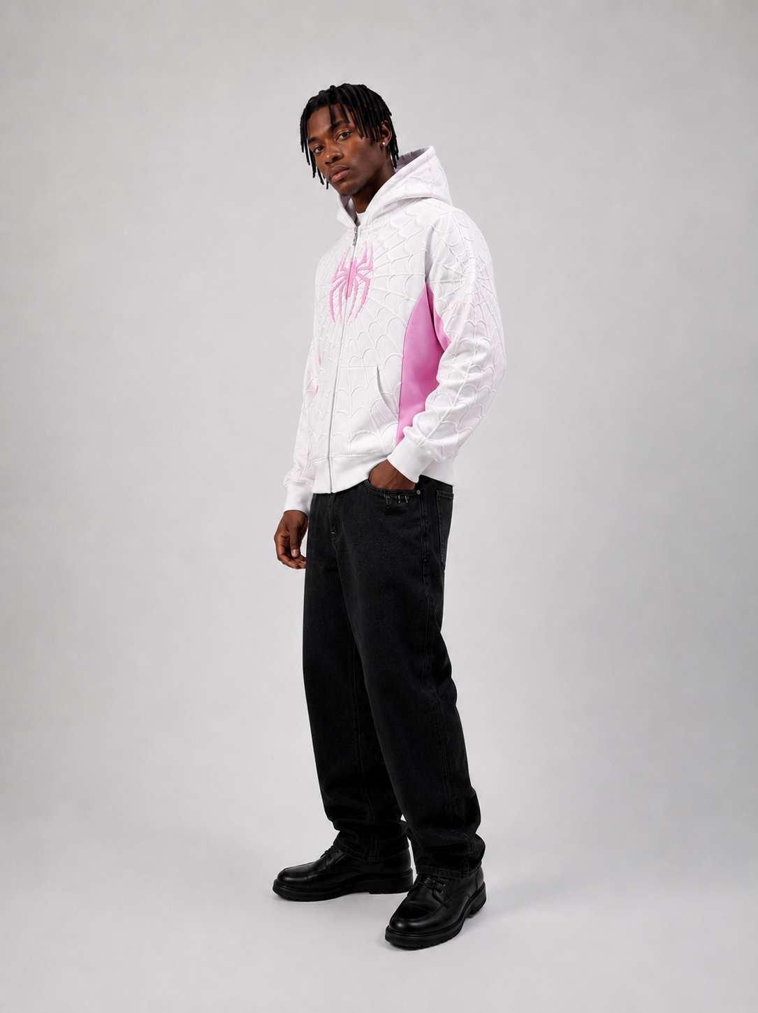 "White" Spidey zip up hoodie