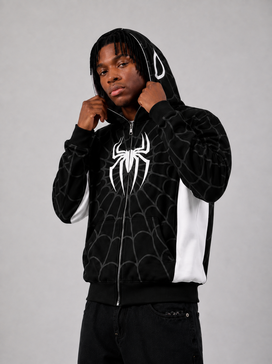 "Black" Spidey zip up hoodie
