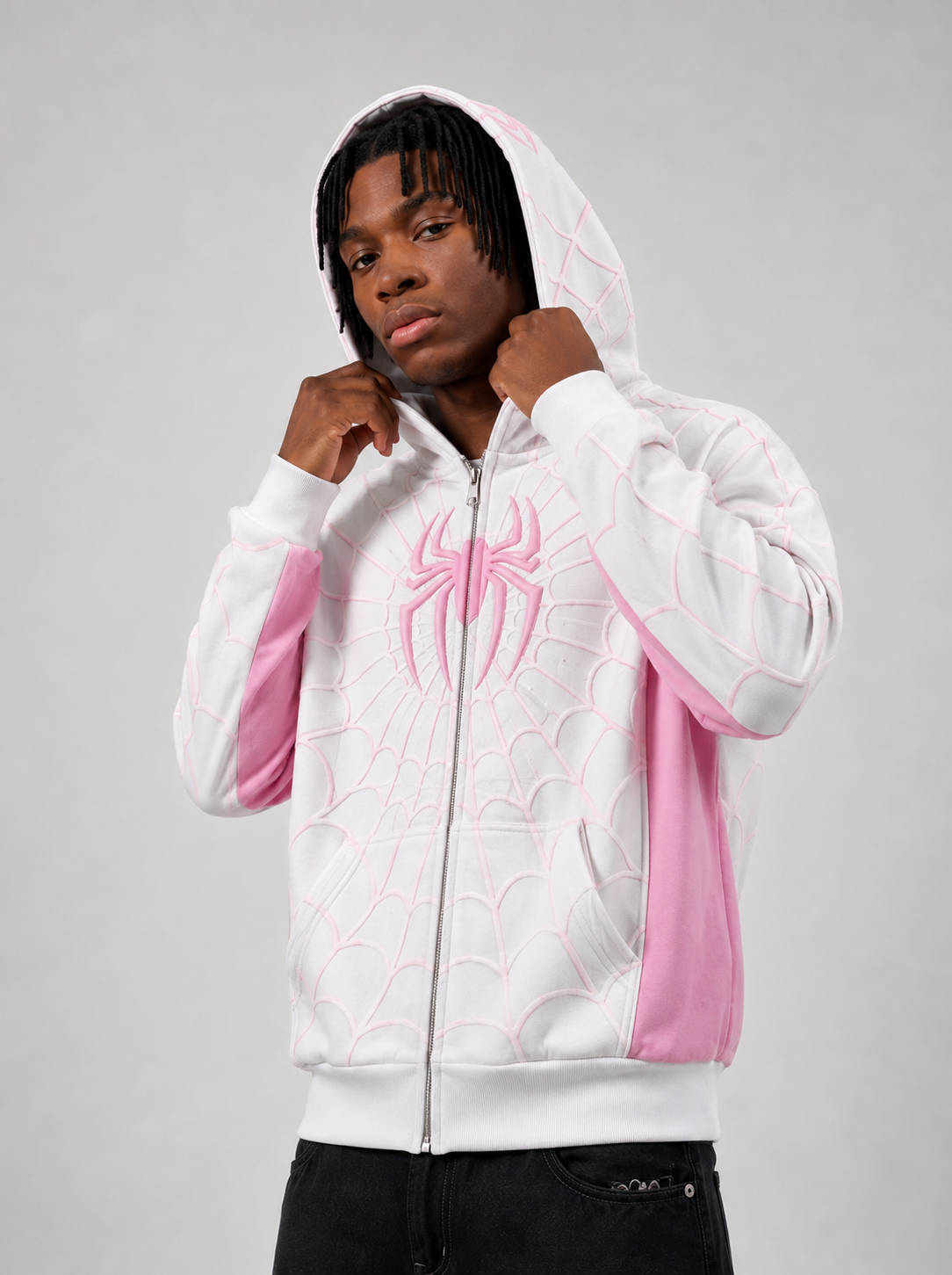 "White" Spidey zip up hoodie