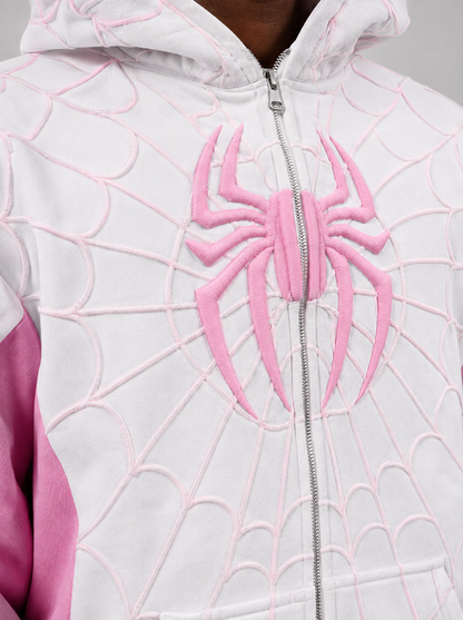 "White" Spidey zip up hoodie