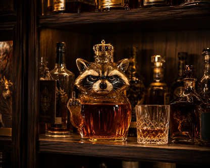 Whisky Bottle — Rebel Raccoon Edition
