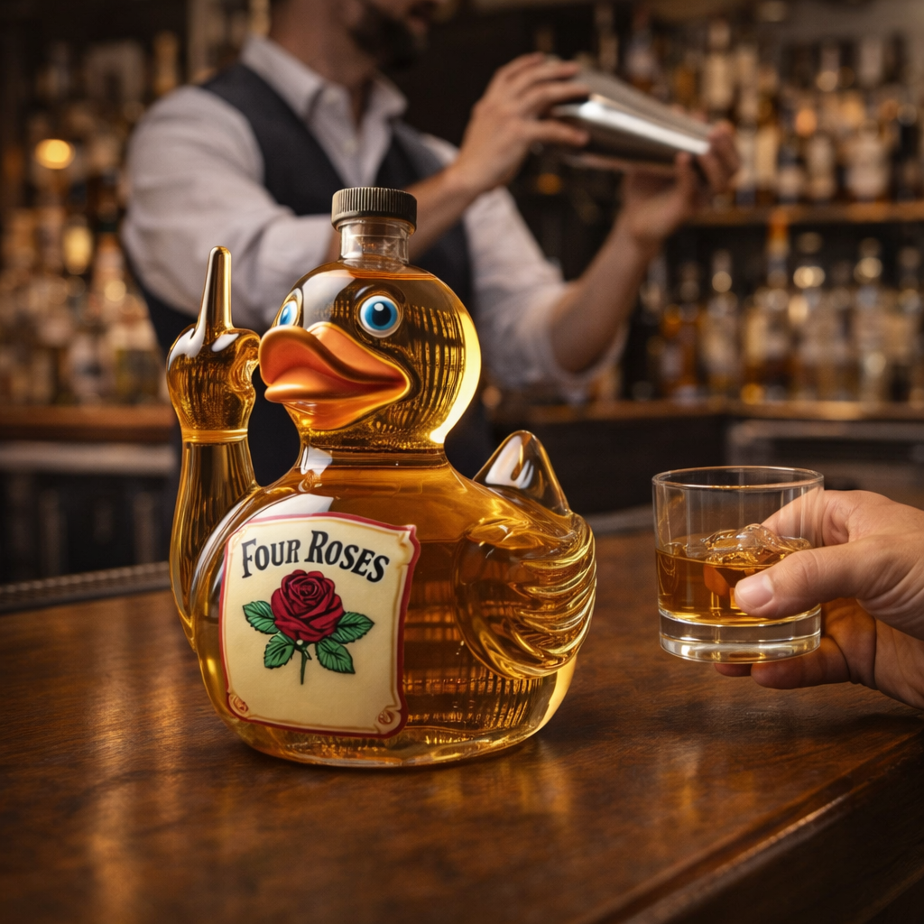 Whiskey Bottle - Rebel Duck Edition