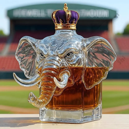 Elephant Crown Royal  Whiskey Bottle
